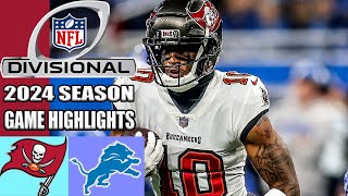 Tampa Bay Buccaneers vs Detroit Lions NFC Divisional Playoffs FULLGAME  NFL Highlights 2024 [upl. by Zetra]