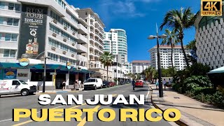 Driving San Juan Puerto Rico 🇵🇷 Condado 4k [upl. by Yorle]