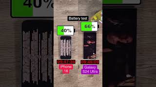 The iPhone 16 has a great battery life but how does it compare with the Samsung Galaxy S24 Ultra [upl. by Oina258]