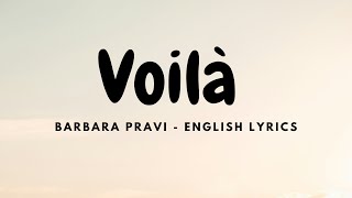 Barbara Pravi  Voilà English Lyrics [upl. by Reddin]