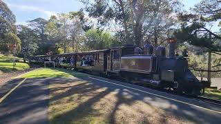 Puffing Billy arriving at Menzies Creek Monday 12 August 2024 [upl. by Louanne]