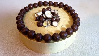 CARAMEL MALTESER ICE CREAM CAKE  3 INGREDIENTS [upl. by Sesilu]