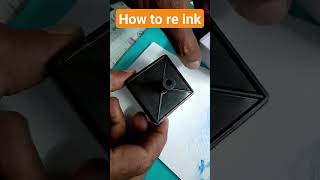 how to re ink a Preinked Stamp preinkstamprefill youtubeshorts [upl. by Orose138]