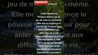 Un humoriste désespéré Doit se dire que la vie Est un jeu de maux  Philippe Geluck [upl. by Nyllij]