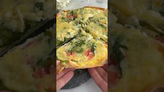 Make this high protein breakfast tortilla bake eggs cottagecheese quiche [upl. by Starlin68]