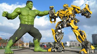 Transformers The Last Knight  Bumblebee vs Hulk Full Fight  Paramount Pictures HD 3 [upl. by Robillard664]