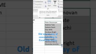 old school way of concatenating in excel excel tutorial microsoft hacks learnexcel learn [upl. by Noxas]