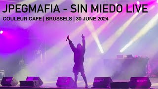 JPEGMAFIA  SIN MIEDO LIVE  30 June 2024  Couleur Cafe  Brussels  Belgium [upl. by Shannen]