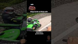 Ninja ZX10r Vs ninja ZX10R shorts video [upl. by Claudy745]