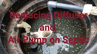 Repairing Septic Clearstream Aerobic Septic Air Diffuser and Air Pump Replacement [upl. by Oona]