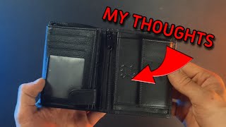 Frentree Mens Trifold Leather Wallet  Review [upl. by Agler]