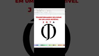 logotipo logomarca logodesign tutorial [upl. by Yrokcaz]