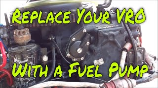 How to Remove and Replace a Johnson or Evinrude VRO oil Pump with a Direct Fuel Pump [upl. by Atteras608]