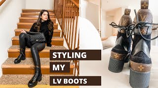 Styling my Louis Vuitton Laureate Desert Boots for Fall and Winter I MOD SHOTS [upl. by Auqenes]