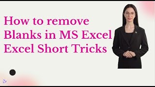 How to remove blanks in Excel  Excel mn blanks kesy remove karen  Delete rows with empty cells [upl. by Uyr]