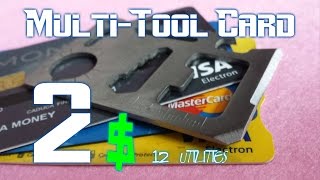 Interesting tool nº1 multitool card 12 multipurpose [upl. by Relyk]