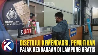 Kemendagri Setujui Pemutihan Pajak Kendaraan Bermotor di Lampung [upl. by Yecrad]