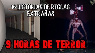 16 Historias De Reglas Extrañas Mega Recopilación   9 Horas De Creepypastas De Reglas Extrañas [upl. by Gayel]