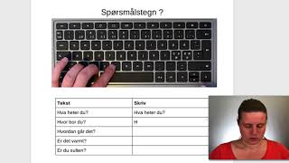 Tastatur  spørsmålstegn [upl. by Salsbury804]