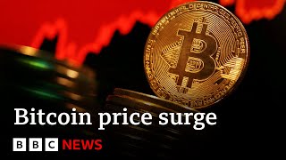 Bitcoin price surges past 69000 to new alltime high  BBC News [upl. by Kate]