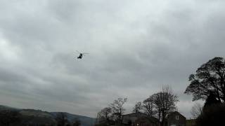 Helicopter flying over Mooredge Farm Tansley [upl. by Assi228]