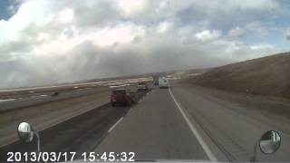 Wind Flips over a Semi Truck [upl. by Noleta]