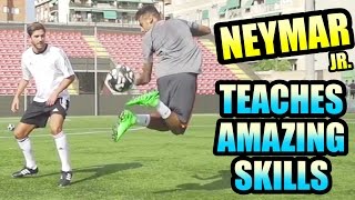 NEYMAR Jr Teaches Amazing Skills Can You Do This [upl. by Nomyad]