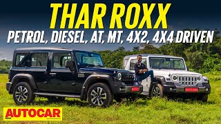 Mahindra Thar Roxx review  One SUV to rule them all  First Drive  Autocar India [upl. by Repmek]