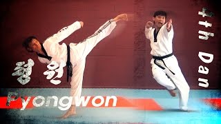 WT Taekwondo Black Belt Poomsae Pyongwon  품새 평원  TaekwonWoo [upl. by Dde]