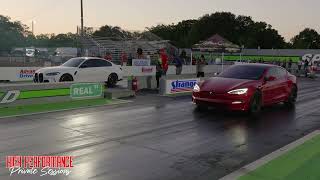 Tesla S Vs BMW M3 Tesla making Runs 974 at 138MPH StreetLegal High Performance [upl. by Torras92]