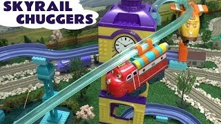 Chuggington Mega Bloks Toy Train Skyrail Chuggers Set [upl. by Tine]