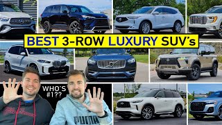 BEST Luxury Midsize 3Row SUVs to Buy NOW  Our Expert Ranking After Reviewing ALL of Them [upl. by Annaehr]