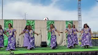 Pua Lililehua Beautiful Hula  Polynesian Dancers Hula dance on stage Aloha [upl. by Arised350]