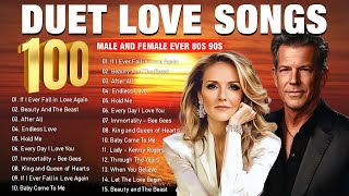 Best Duets Songs Male And Female 80s 90s  100 Romantic Duet Love Songs Of All Time [upl. by Seiter]