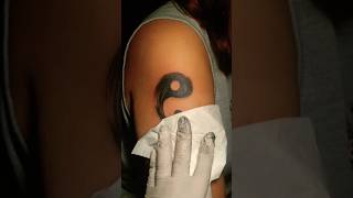 Yin Yang Tattoo Exploring the Meaning of Balance and Harmony youtubeshorts shorts [upl. by Eki]