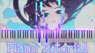 Cider Girl  Cinderella Komi San Wa Komyushō Desu Op Easy Piano Tutorial Remake in description [upl. by Jez]