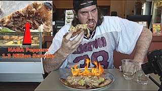 Trying To Eat One Of The Worlds SPICIEST Pizzas Doesnt Go As Planned  LA BEAST [upl. by Dill311]