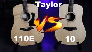 Taylor 110e VS Taylor Academy 10  Acoustic Battle 6 [upl. by Adahs]