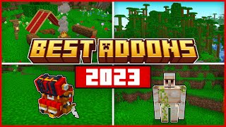 Top 17 Best MCPE AddOns of 2023  Minecraft Bedrock 120 [upl. by Airemaj]