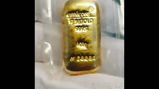 Gold bar umicore 100 gram review part 10 [upl. by Sirap]