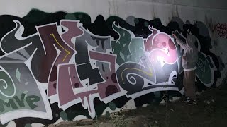 Colored graffiti bombing under the bridge MAYZE Sochi pt3 [upl. by Sabrina]