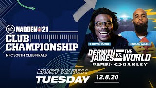 Derwin James vs The World  Club Championship  NFC South  Madden 21 [upl. by Rauscher]