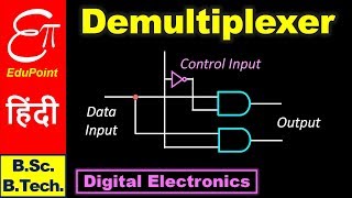 DEMULTIPLEXER  Digital Electronics in Hindi for BSc and BTech [upl. by Eeliram]