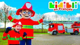 Compilation Camions de Pompiers Les enfants font semblant de jouer  ⛑ Kidibli [upl. by Lashonda144]