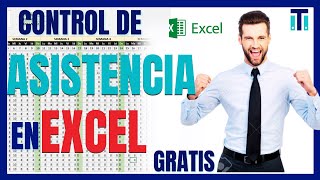 Control de asistencia de personal en Excel 2024  Excel con macros GRATIS [upl. by Amaryllis]