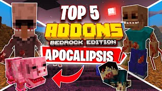 ✅ 5 ADDONS APOCALIPTICOS para MINECRAFT PE  118 [upl. by Ttennej560]