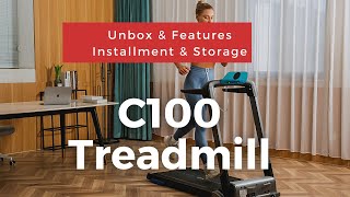 UNBOXING OVICX C100 Treadmill amp Features treadmill workout running [upl. by Arrait399]