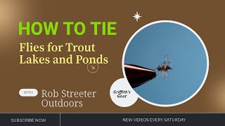 Lake Flies for Trout How to Tie the Griffiths Gnat [upl. by Oivatco]