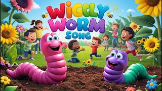 Wiggly Worm Song  Fun Garden Adventure for Kids kidsvideo kidssong cartoon kidslearning [upl. by Enyaj]