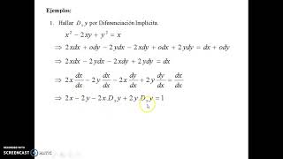 Video 38 Diferenciación Implícita 1ra parte [upl. by Ruthi805]